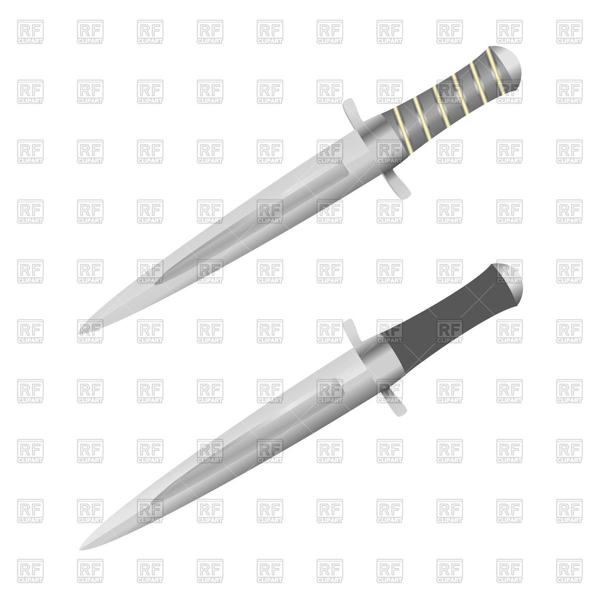 1200x1200 Dagger Knife On White Background Vector Image Vector Artwork Of