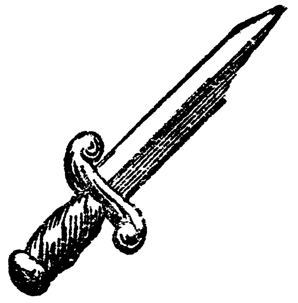 1008x1024 Drawn Dagger Vector