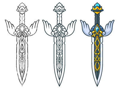 400x300 Free Vector Dagger Concept + Video Process By Pixaroma