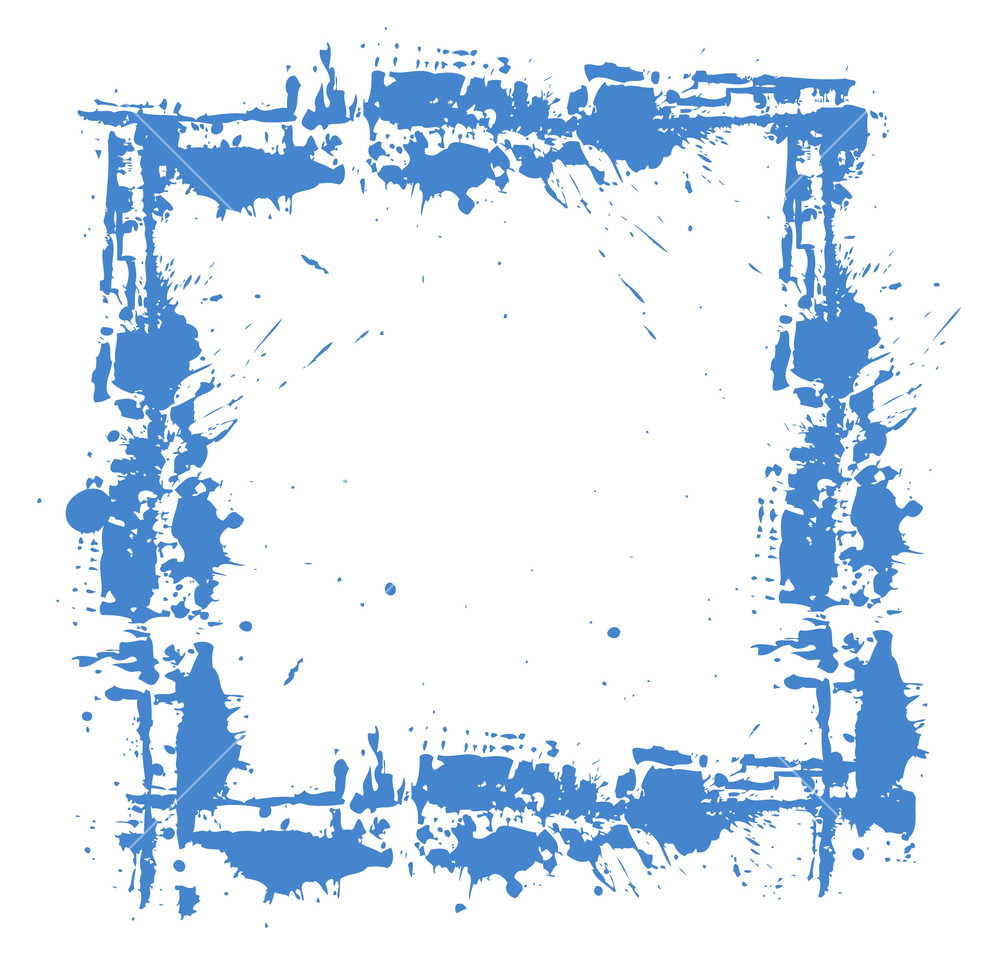 1000x956 Grunge Splatter Frame Design Vector Royalty Free Stock Image