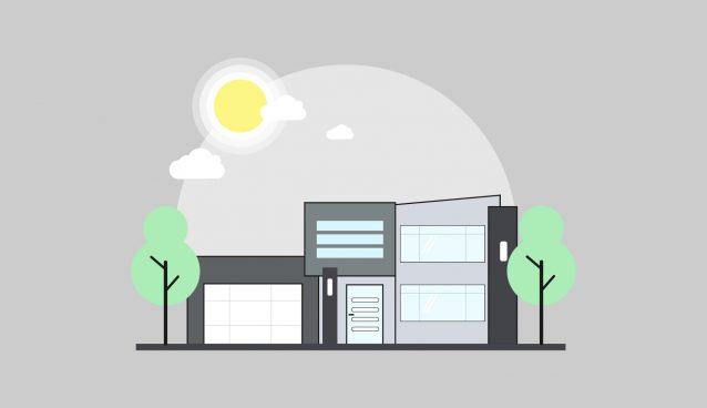 638x368 Illustrator Tutorial Modern House Vector Design ~ Sopheap