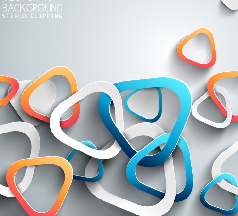 490x445 3d Paper Background Vector Design 07 Free Download
