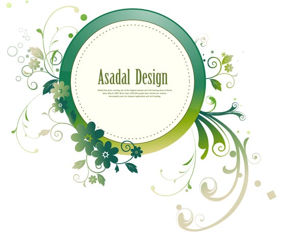 555x463 Spring Labels Vector Design
