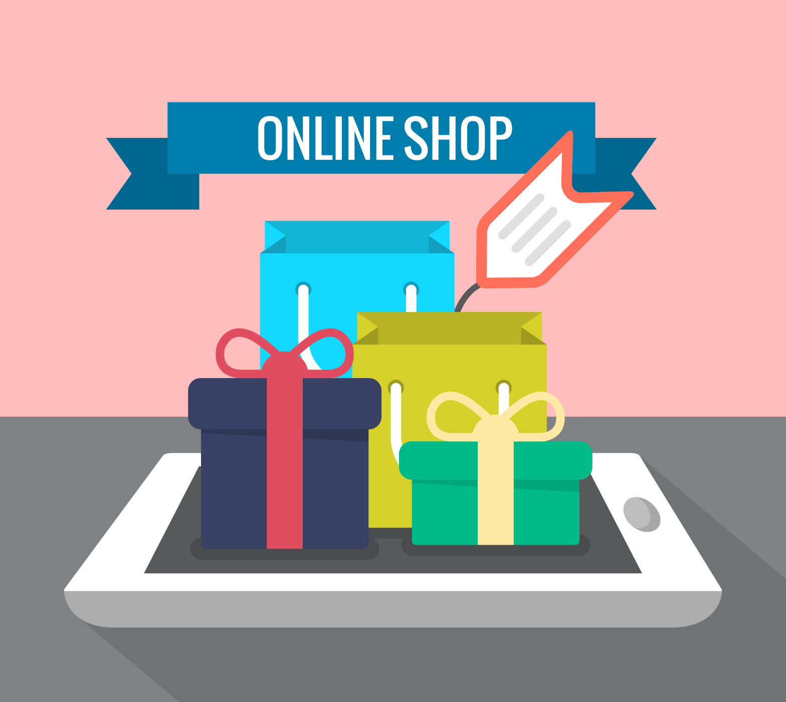 1568x1400 Online Shopping Free Vector Art