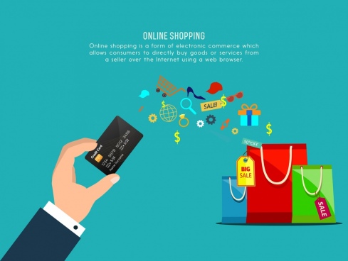 489x368 Online Shopping Free Vector Download (1,977 Free Vector) For