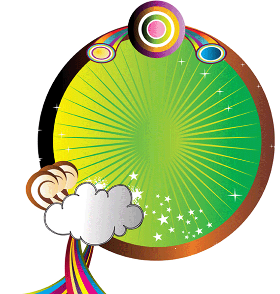 568x598 Green Frame Vector Design 123freevectors