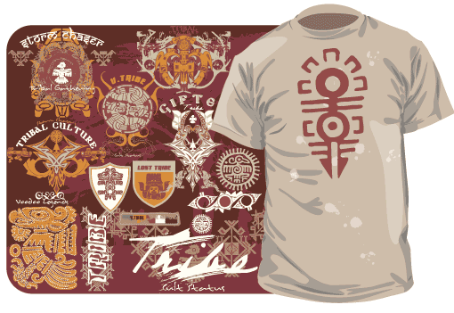 510x351 Free Vector T Shirt Designs Tribal Pack Designfreebies