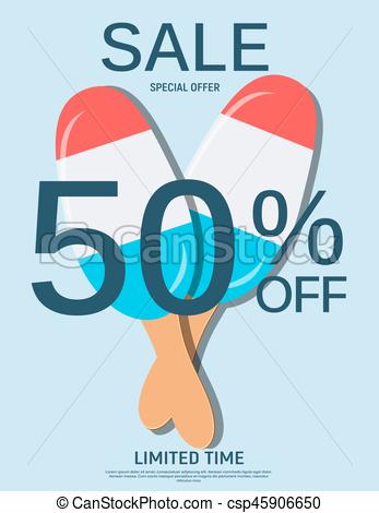 347x470 Abstract Designs Sale Banner Template. Vector Illustration