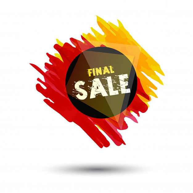 626x626 Pop Style Splatter Sale Designs Vector Free Download