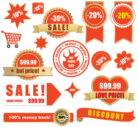 480x440 Sale Vector Labels For Designs