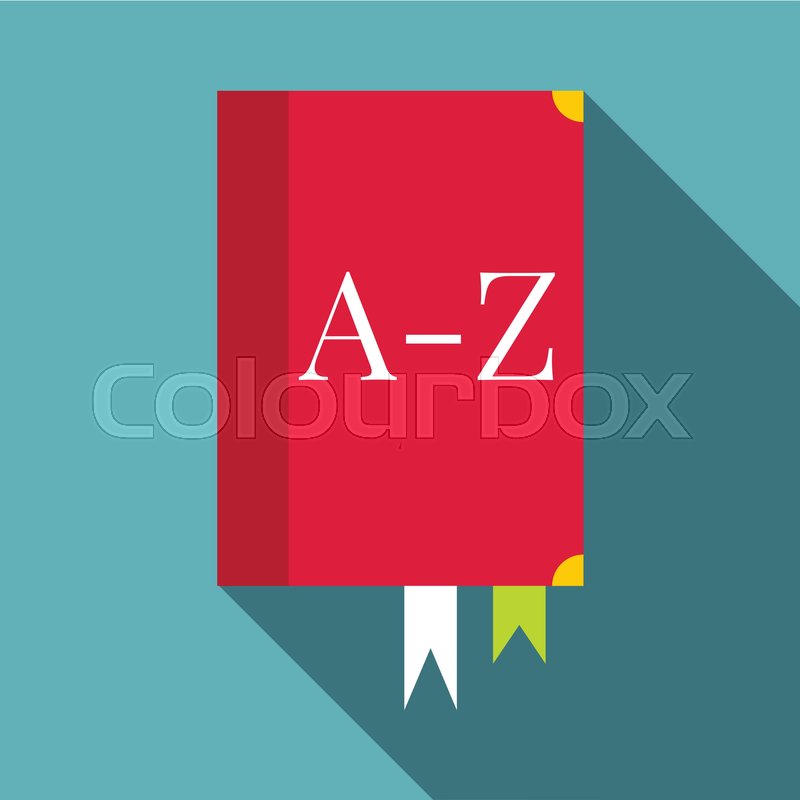 800x800 Dictionary Icon. Flat Illustration Of Dictionary Vector Icon For