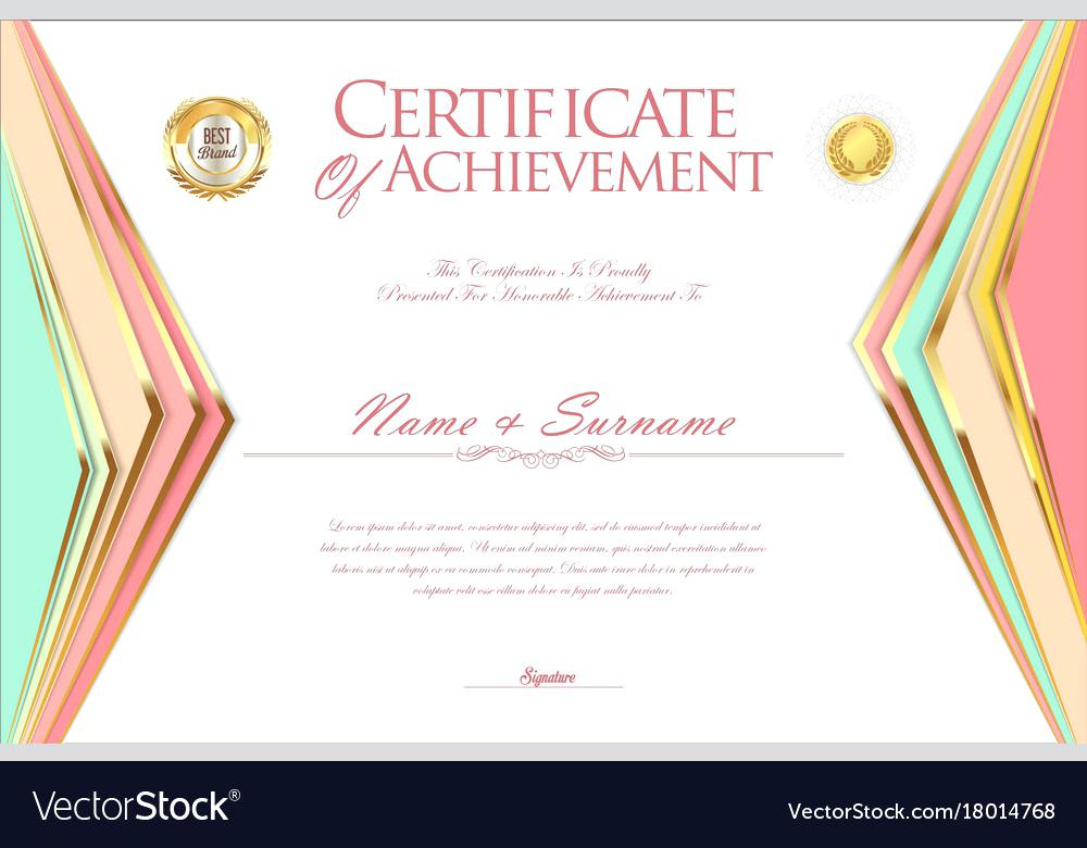 1000x780 Diploma Design Template Certificate Or 7 Vector Vlogsmedia.co