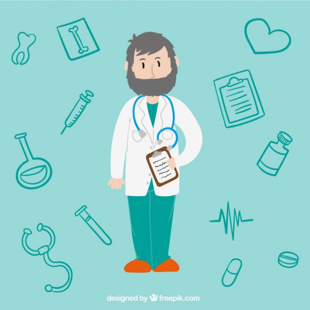 626x626 Doctor Illustration Vector Free Download