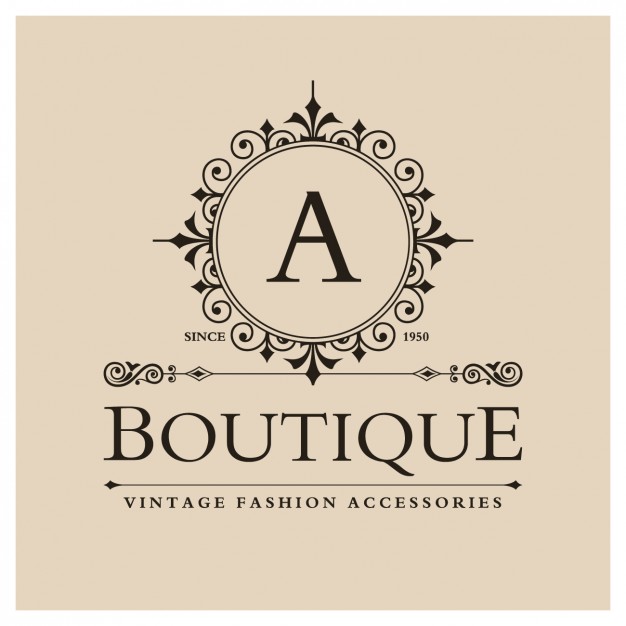 626x626 Logos. Boutique Logos Free Vintage Boutique Logo Vector Free
