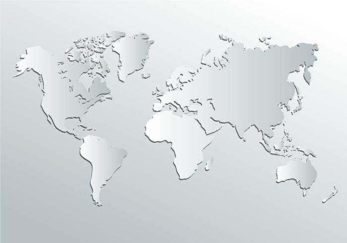 700x490 World Map Gray White World Map Vector Download Free Vector Art