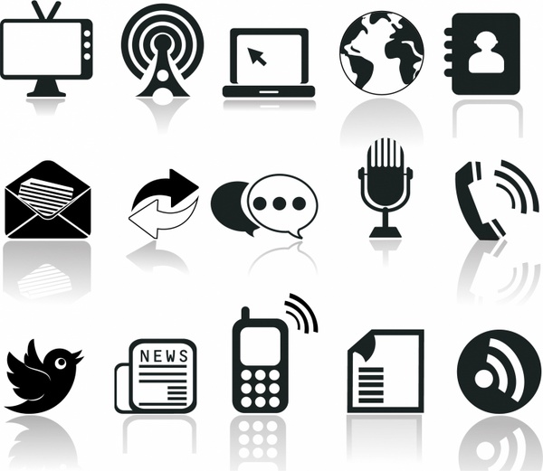 600x521 Communication Icons Free Vector In Adobe Illustrator Ai ( .ai