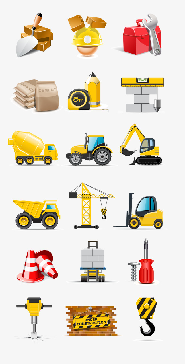 650x1279 Construction Sites Icon Vector Material Free Download