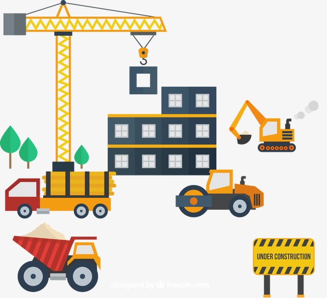 650x591 Vector Material Construction Sites, Construction Vector, Building