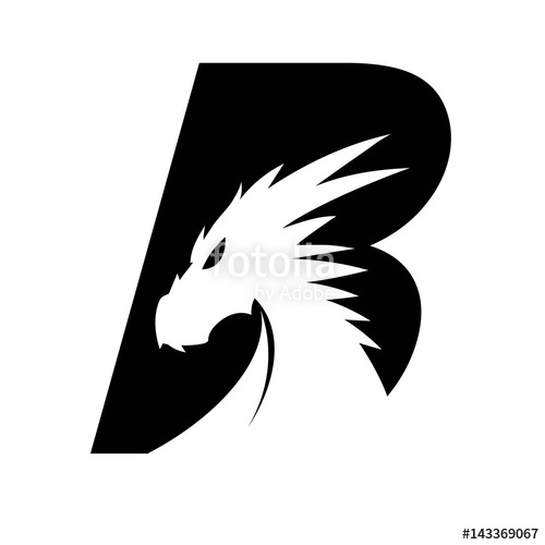 500x500 Letter B + Dragon Head Stock Image And Royalty Free Vector Files