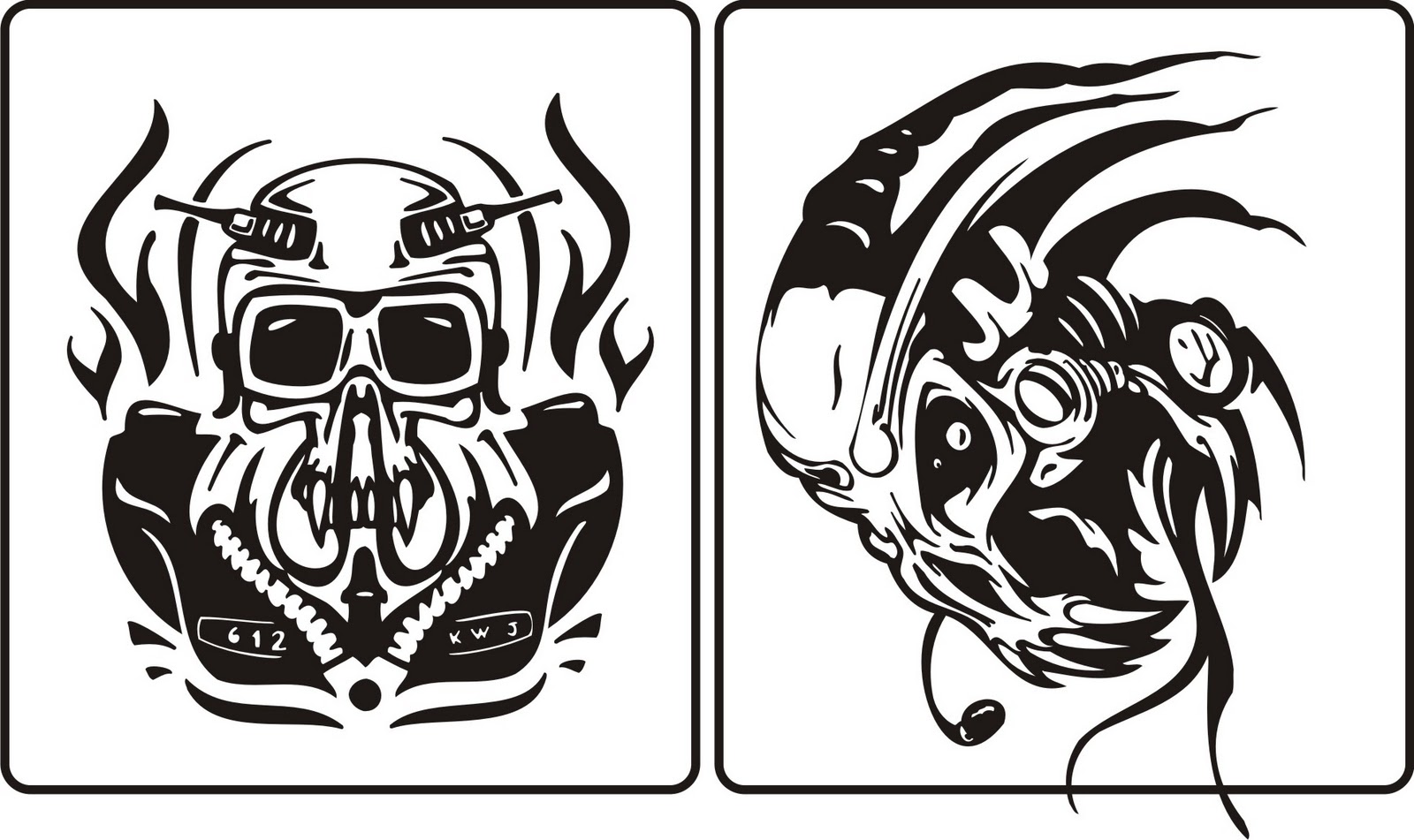 1600x951 Skull Vector (Cool Skull) Corel Draw Tutorial And Free Vectors