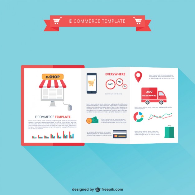 626x626 E Commerce Template Vector Free Download
