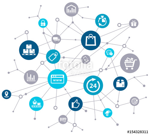 500x450 E Commerce Online Shopping Challenges Vector Stock Image And