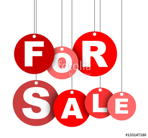 500x467 Red Easy Vector Illustration Isolated Circle Tag Banner For Sale