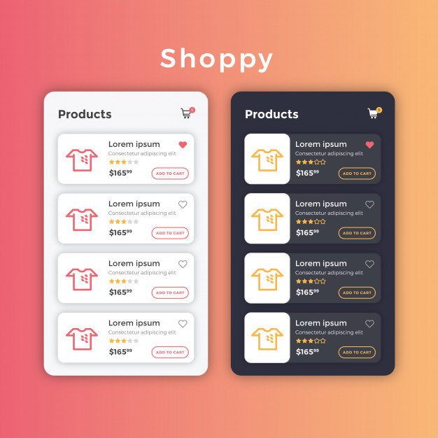 626x626 Ecommerce Product List Layout Vector Premium Download