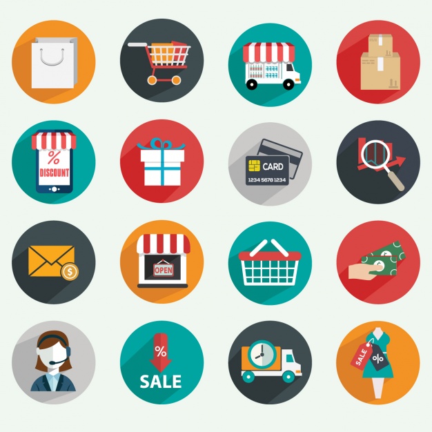 626x626 E Commerce Icons Vector Free Download