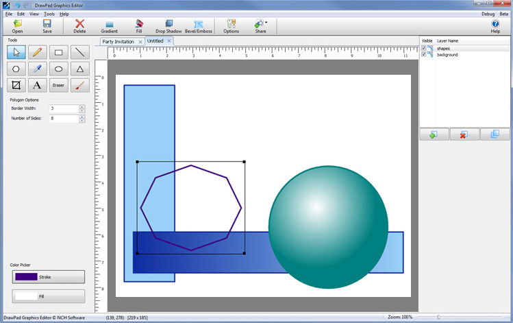 749x471 First Look Drawpad Graphics Editor