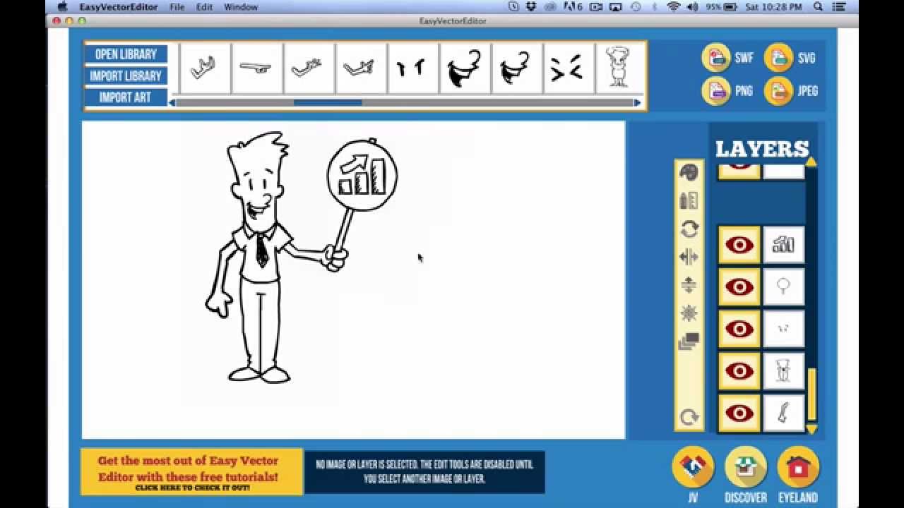 1280x720 Whiteboard Characters With Easy Vector Editor