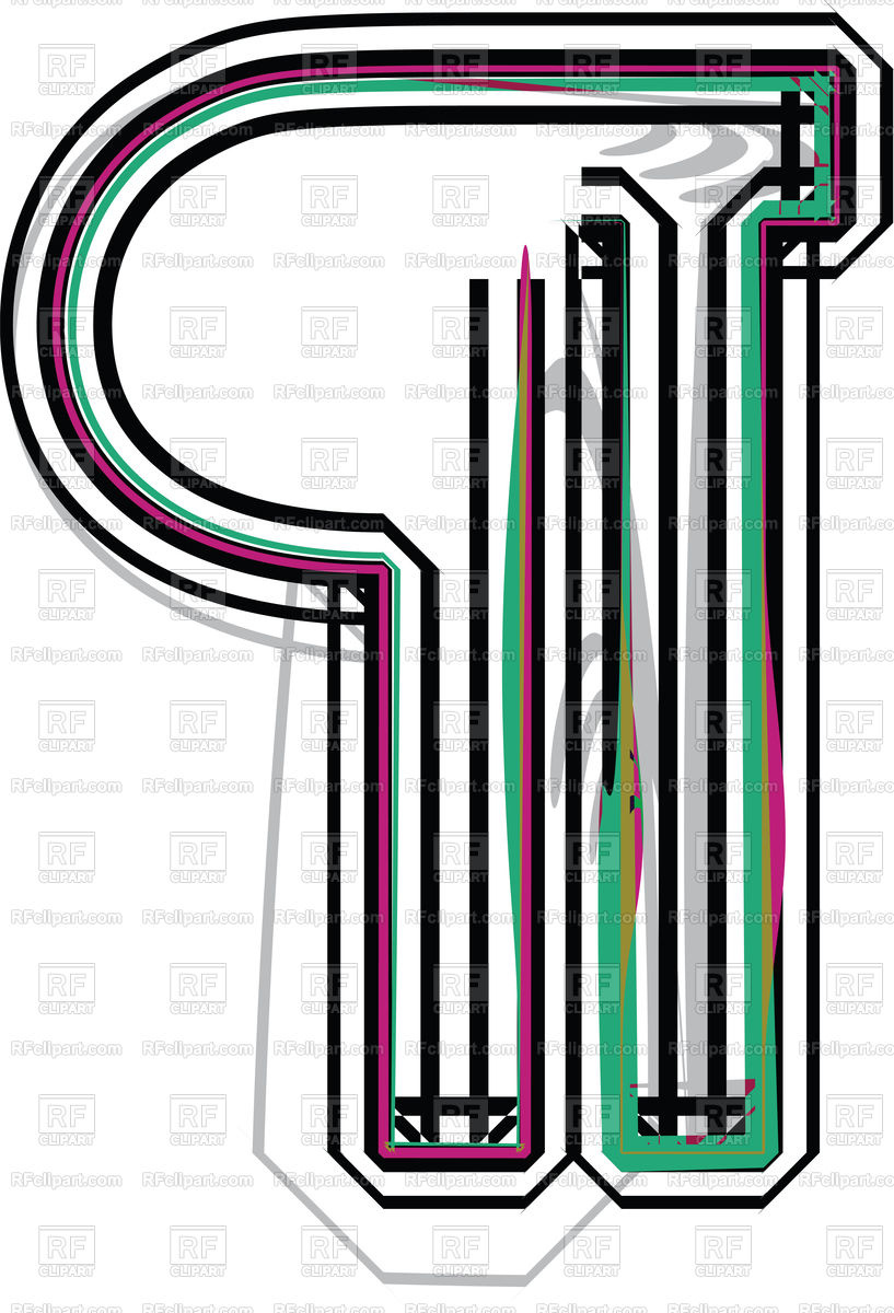 817x1200 Color Line Font Editor Symbol Vector Image Vector Artwork Of