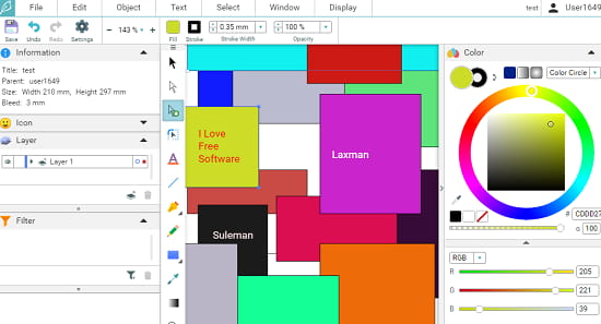 550x297 Free Browser Based Online Vector Graphics Creator, Editor With
