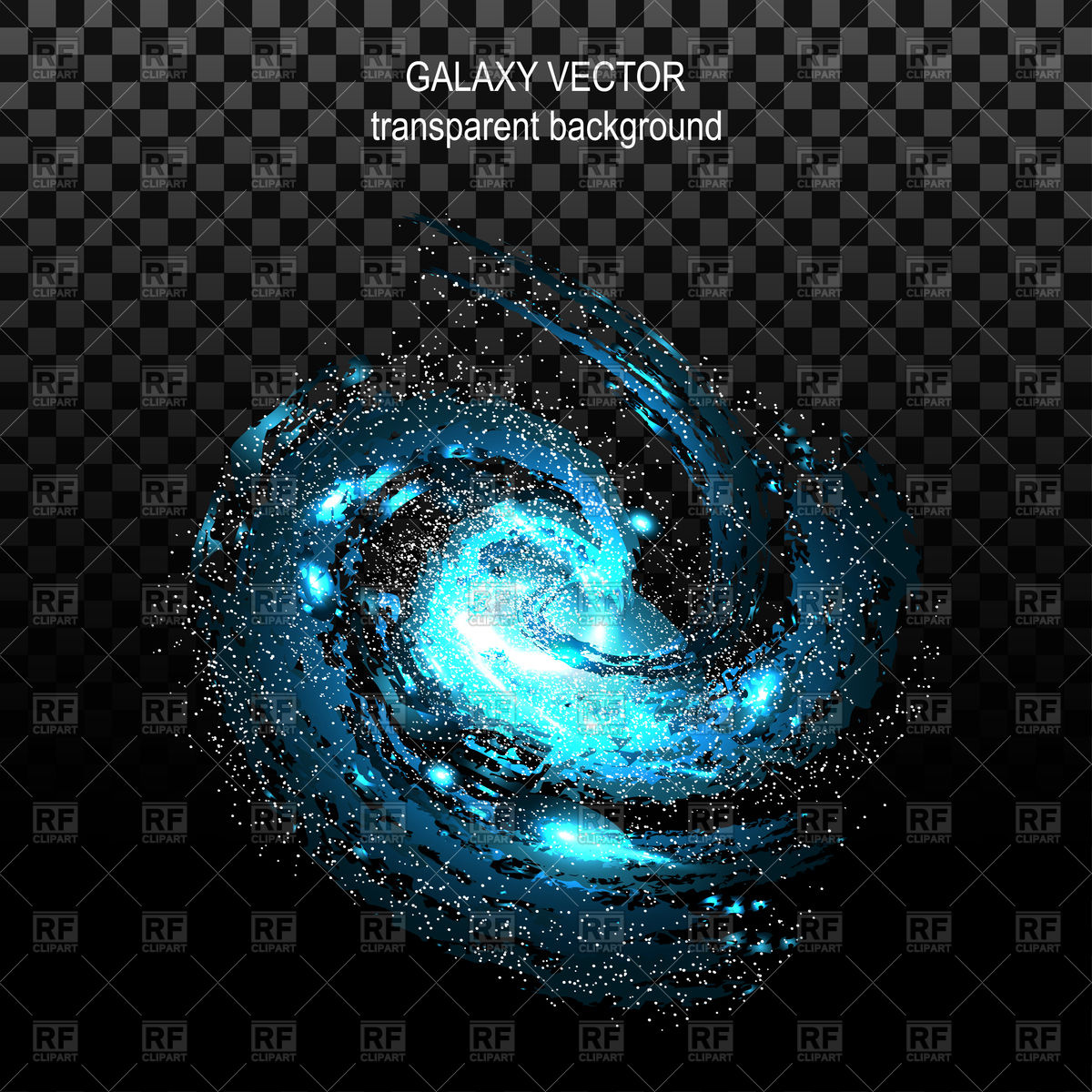 1200x1200 Effect Tunnel Spiral Galaxy On Transparent Black Background Vector