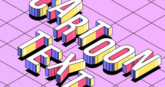 640x340 Cartoon Vector Text Effect Vol2 Photoshop Text Effects Pixeden