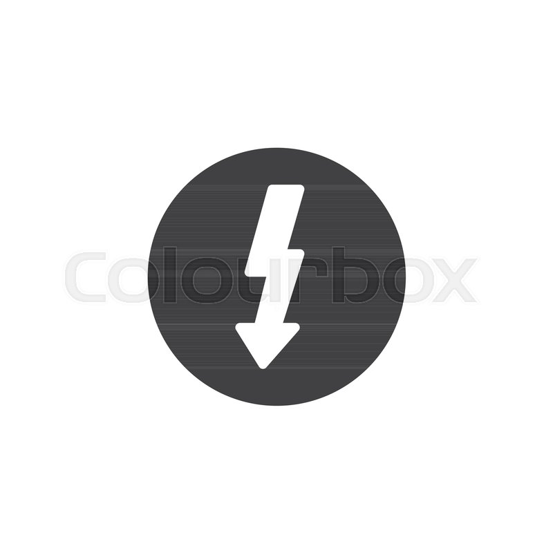 800x800 Electricity Sign Icon Vector, Filled Flat Sign, Solid Pictogram