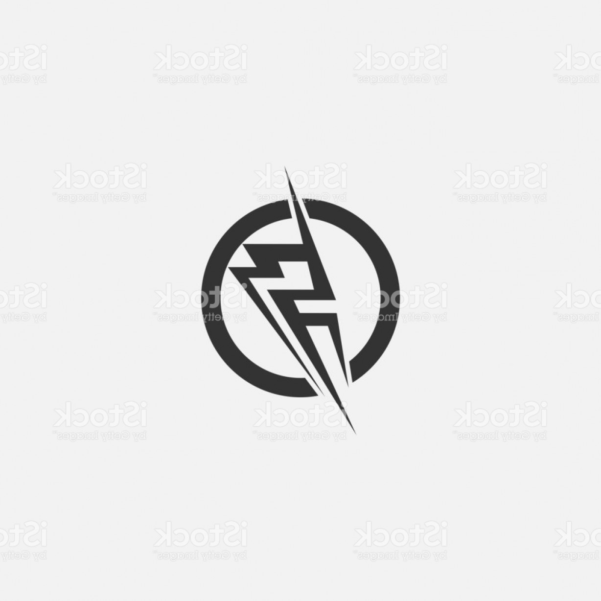 1228x1228 Lightning Electric Power Vector Icon Design Element Energy And