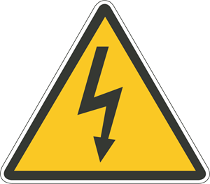 300x263 Danger Electricity Sign Logo Vector (.eps) Free Download