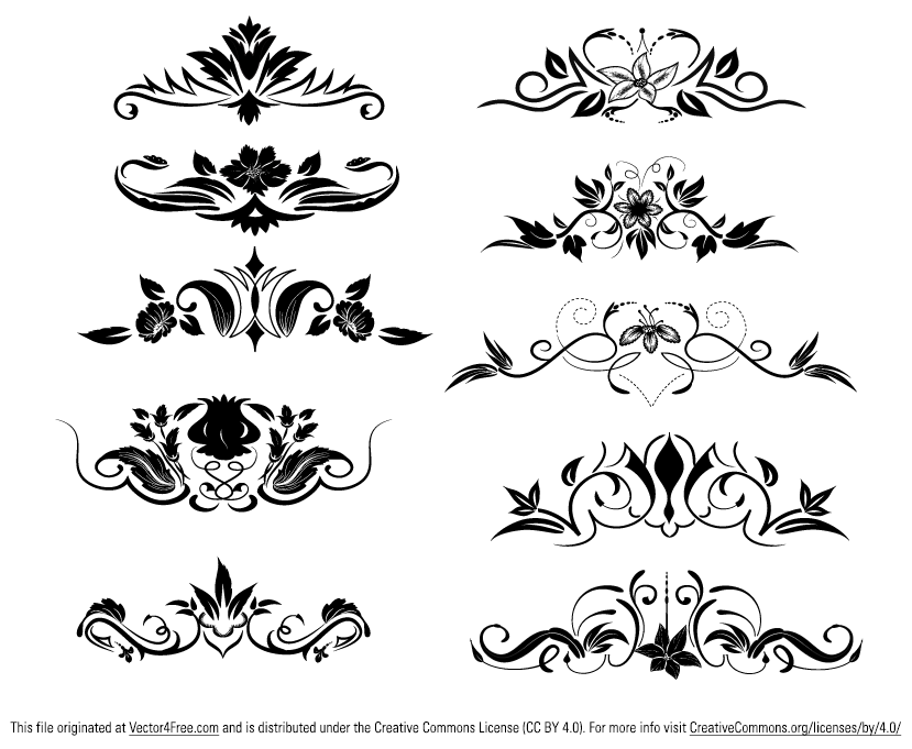 829x681 Free Ornament Vector Elements