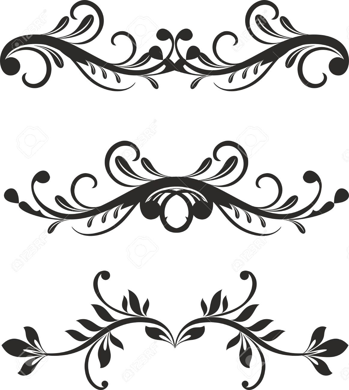 1163x1300 11207875 Floral Design Elements Vector 18