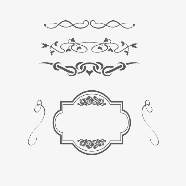 595x595 Vector Pattern Wedding Elements, Vector Wedding Elements, Creative