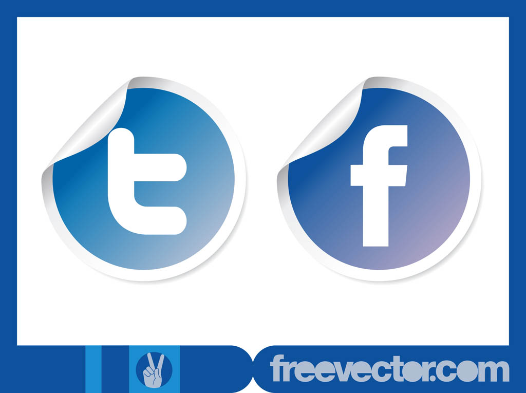 1024x765 Vector Social Stickers Vector Art Amp Graphics