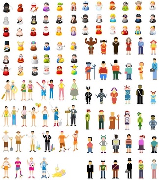 324x368 Action Figures Icons Vector Free Vector In Adobe Illustrator Ai