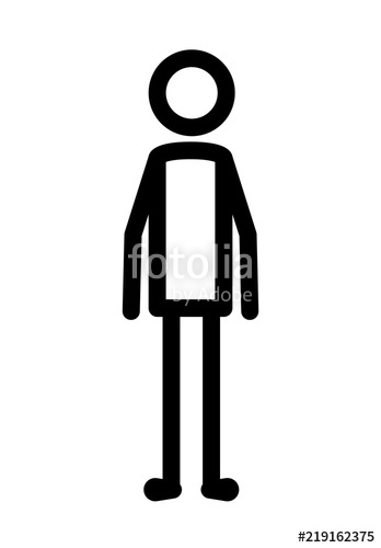 348x500 Male Figure Human Silhouette Vector Illustration Design Stock