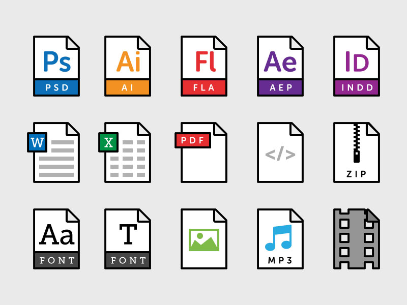 800x600 15 File Type Icons Svg Freebie