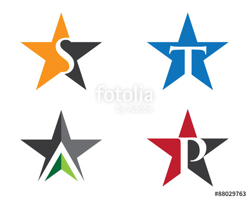 500x400 Star Letter Logo Symbol Stock Image And Royalty Free Vector Files