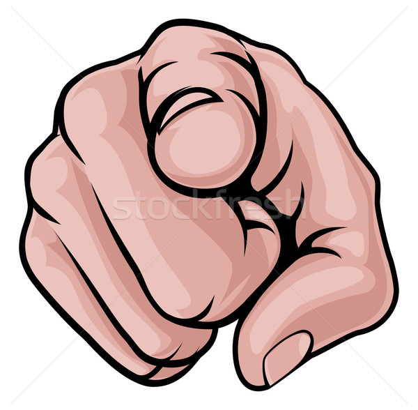 600x588 Finger Pointing Cartoon Hand Vector Illustration Christos