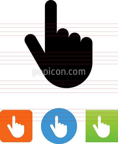 400x489 Vector Finger Pointing Icon