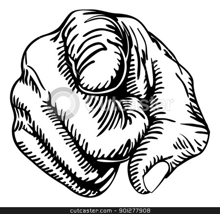 450x438 Pointing The Finger Stock Vector
