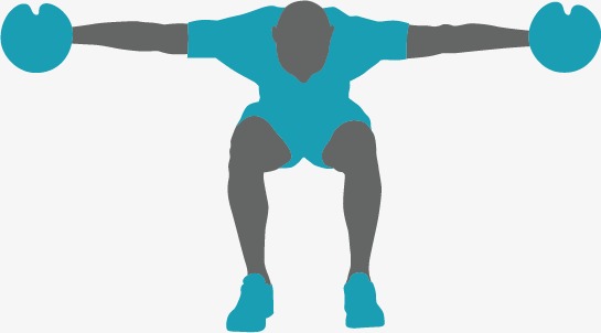 545x302 Fitness Silhouette Figures, Fitness Vector, Silhouette Vector